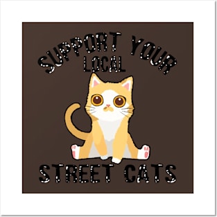 street cats Posters and Art